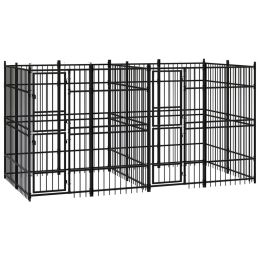 Outdoor Dog Kennel Steel 79.3 ftÂ¬â‰¤