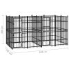Outdoor Dog Kennel Steel 79.3 ftÂ¬â‰¤
